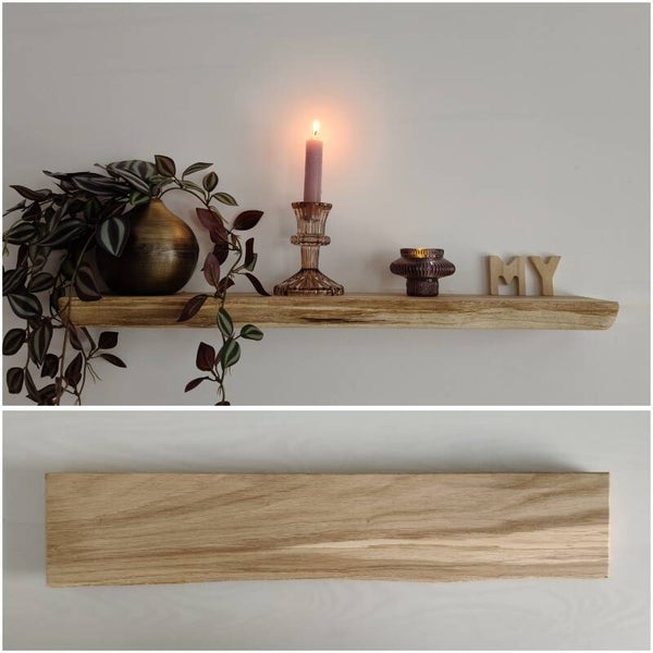 Wandplank EIKEN zwevend 60cm #297