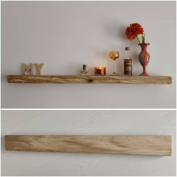 Wandplank EIKEN zwevend 65cm #298