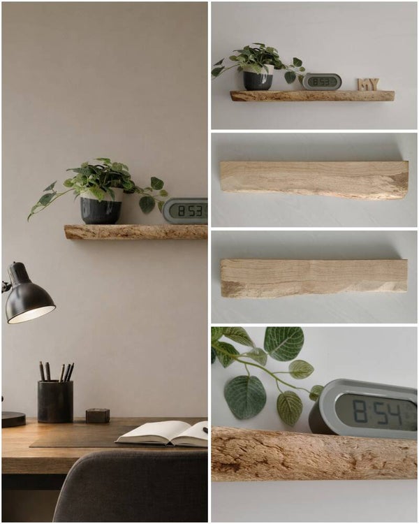 Wandplank EIKEN zwevend decoratief schap 58,5cm #299