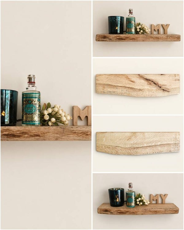 Wandplank EIKEN zwevend decoratief schap 38cm #328