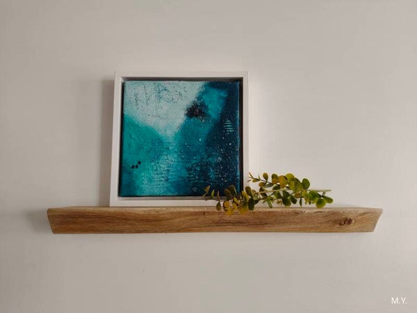 Houten wandplank | EIKEN | decoratief schap | 51cm | zwevend