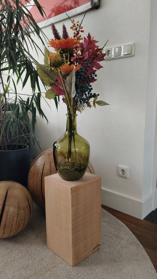 Mini zuil - houten blok Douglas 37,5cm #02