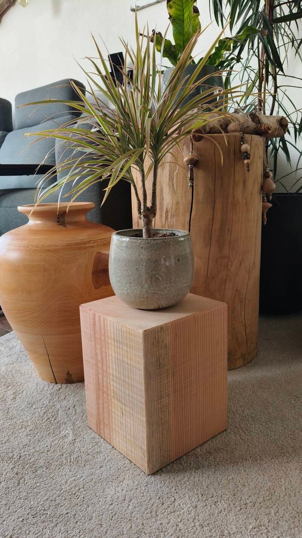 Mini zuil - houten blok Douglas 25cm #03