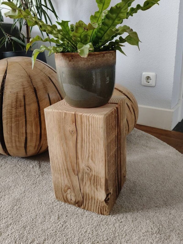 Houten blok - kleine zuil Douglas 32cm