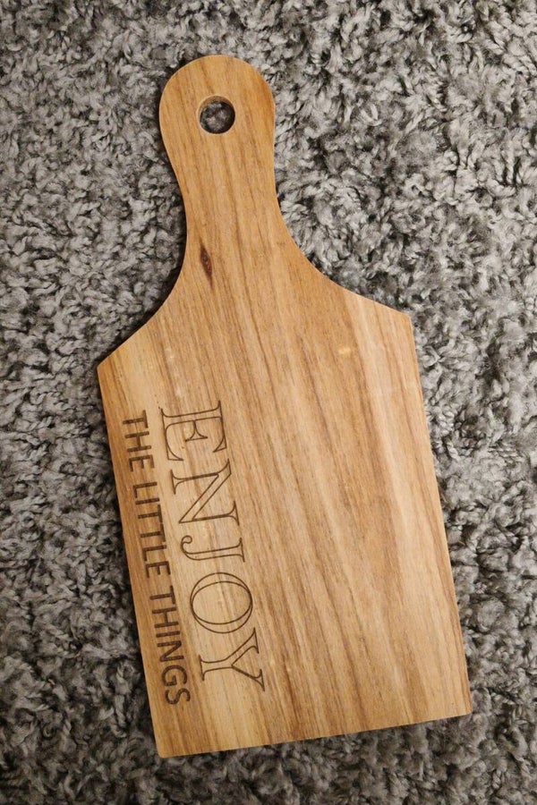 Borrelplankje 30x14cm ENJOY THE LITTLE THINGS