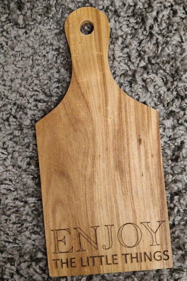Borrelplankje 30x14cm ENJOY THE LITTLE THINGS