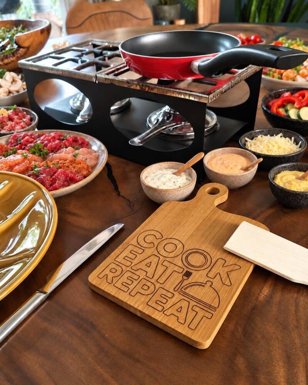 Gourmetplankje BAMBOE 18x11cm COOK EAT REPEAT #2