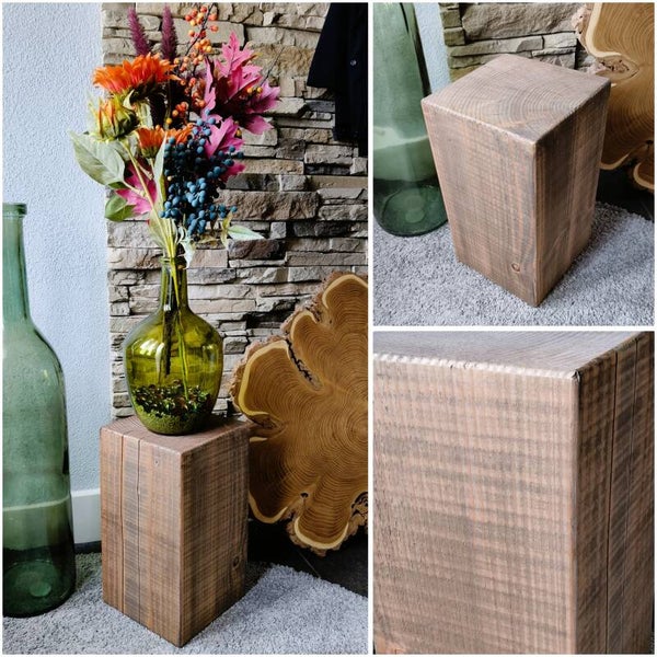 Houten blok - kleine zuil Douglas 35cm #07