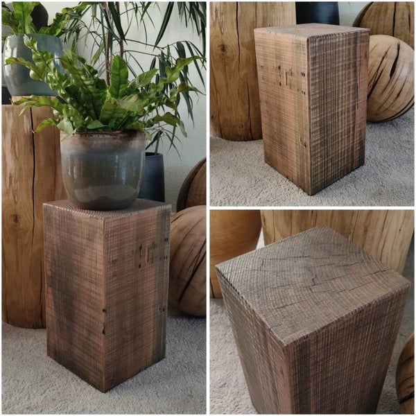 Houten blok - kleine zuil Douglas 36cm #08