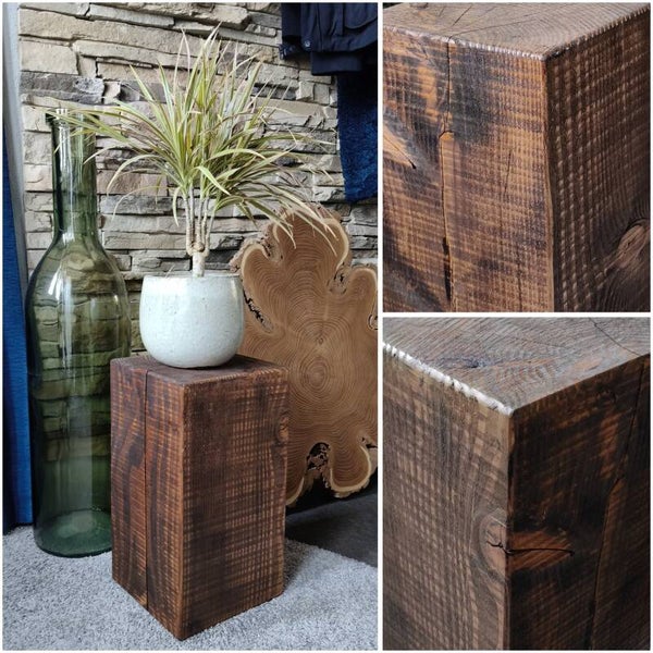 Houten blok - kleine zuil Douglas 36cm #05