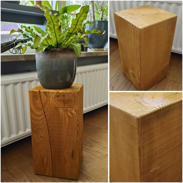 Houten blok - kleine zuil Douglas 38cm #06