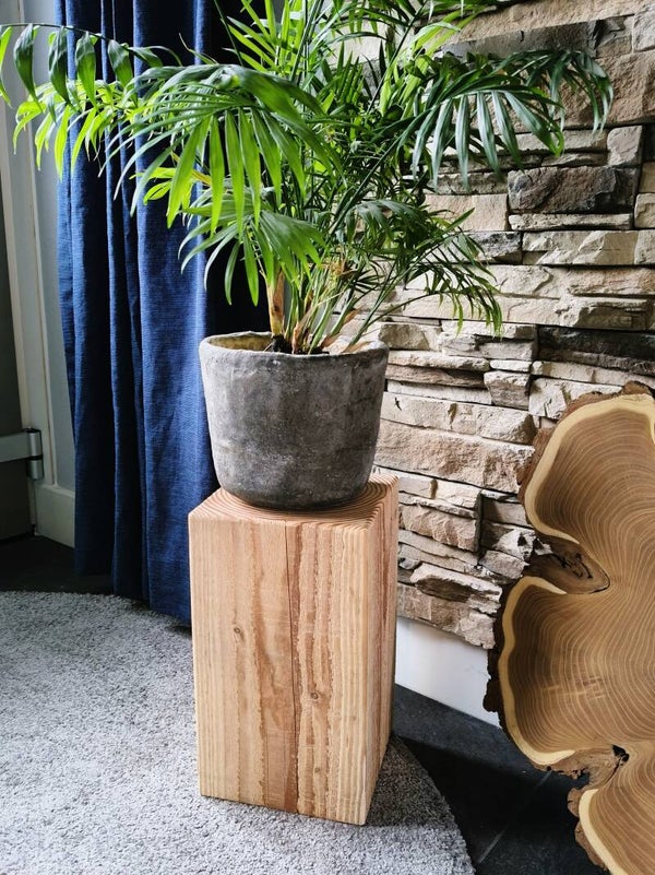 Houten blok - kleine zuil Douglas 34cm