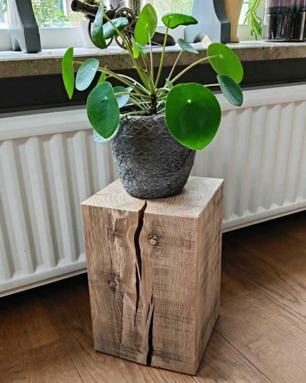 Houten blok - zuil eiken H30cm #ES03