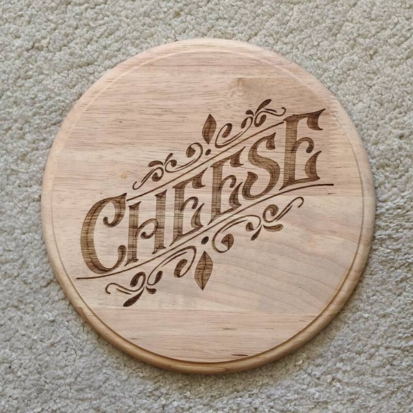 Borrelplank rond 23cm CHEESE