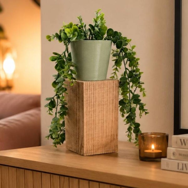 Houten blok - mini zuiltje Douglas 20cm #MD01