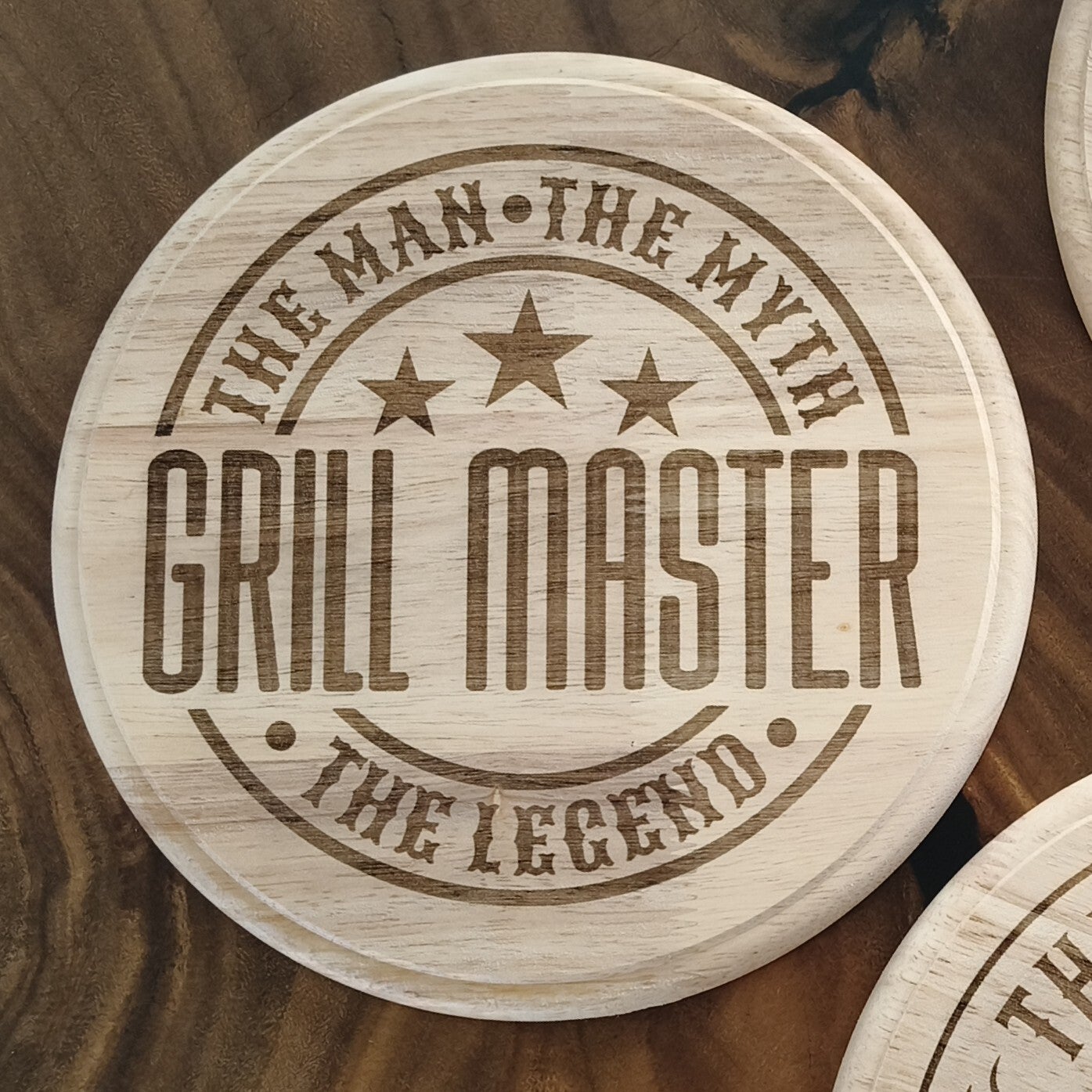 Borrelplank rond 23cm GRILL MASTER