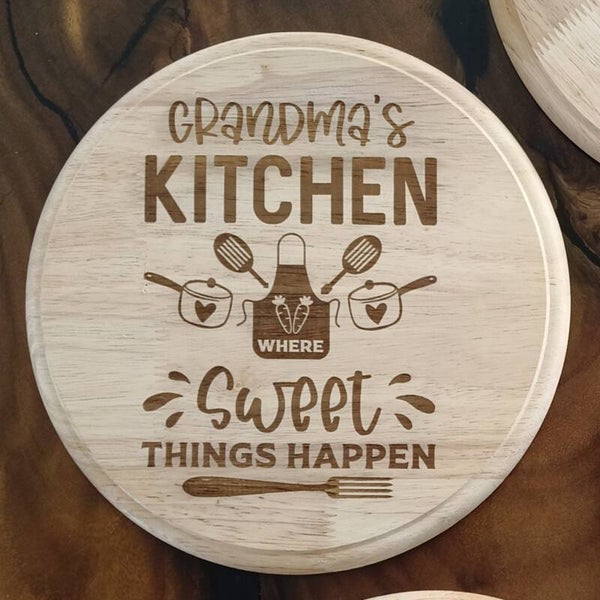 Borrelplank rond 23cm GRANDMA'S KITCHEN