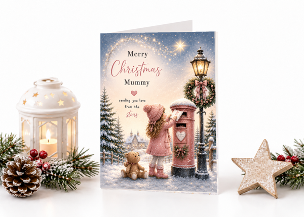 Merry Christmas Mummy – Sending Love From the Stars Postbox Card