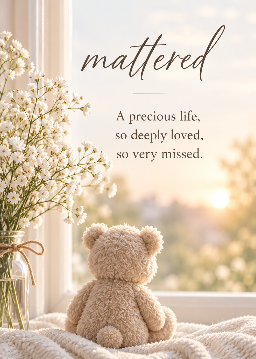 Baby loss card – You Always Mattered