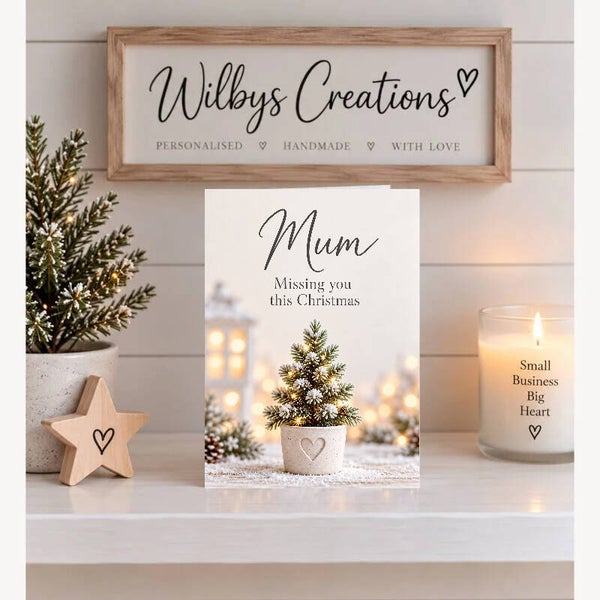 Christmas Card for Mum in Heaven – Mini Christmas Tree