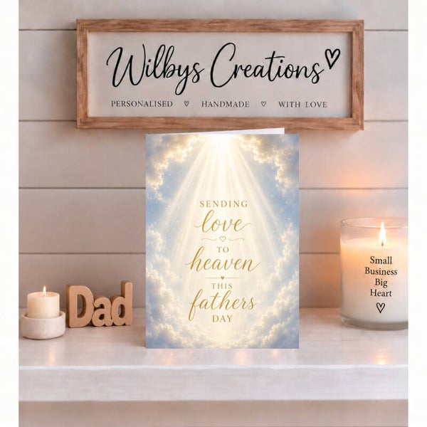Father’s Day Card to Heaven – Golden Clouds