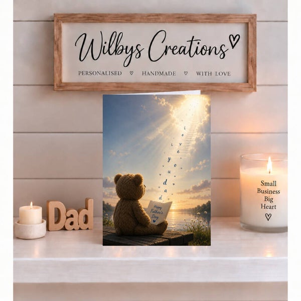 Father’s Day Card for Dad – Teddy at Sunset