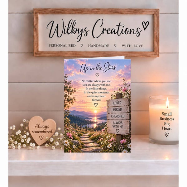 Remembrance Card – Up in the Stars