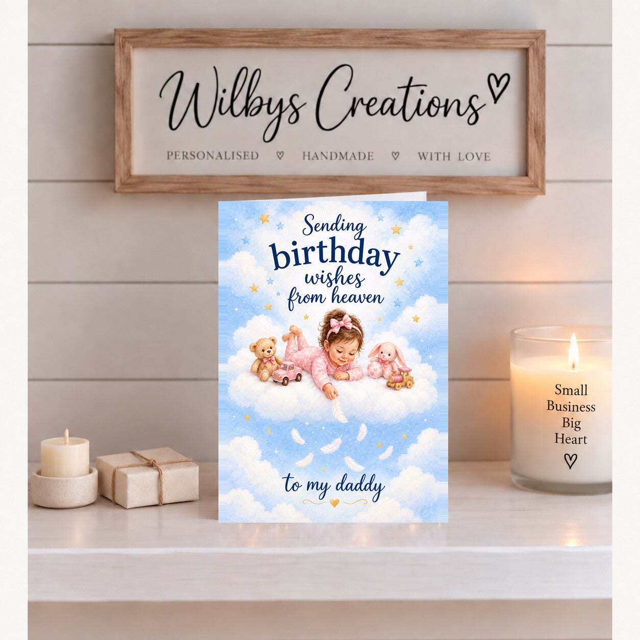 Birthday Card for Daddy from a Daughter in Heaven – Birthday Wishes