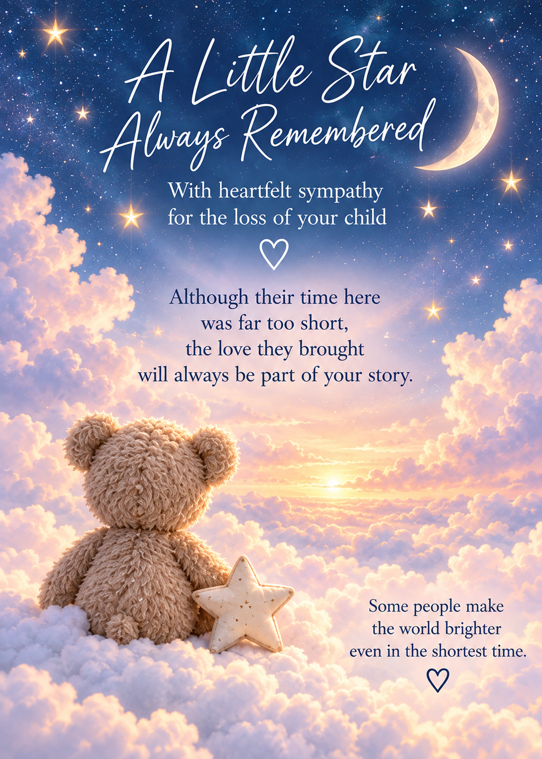 Gone from My Sight Sympathy Card