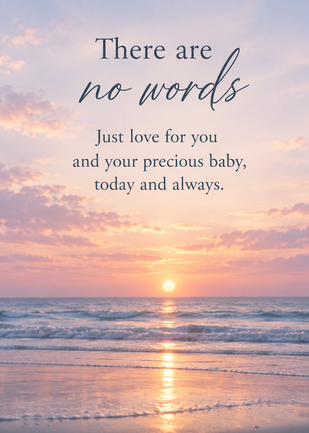 Baby Loss Card – There Are No Words