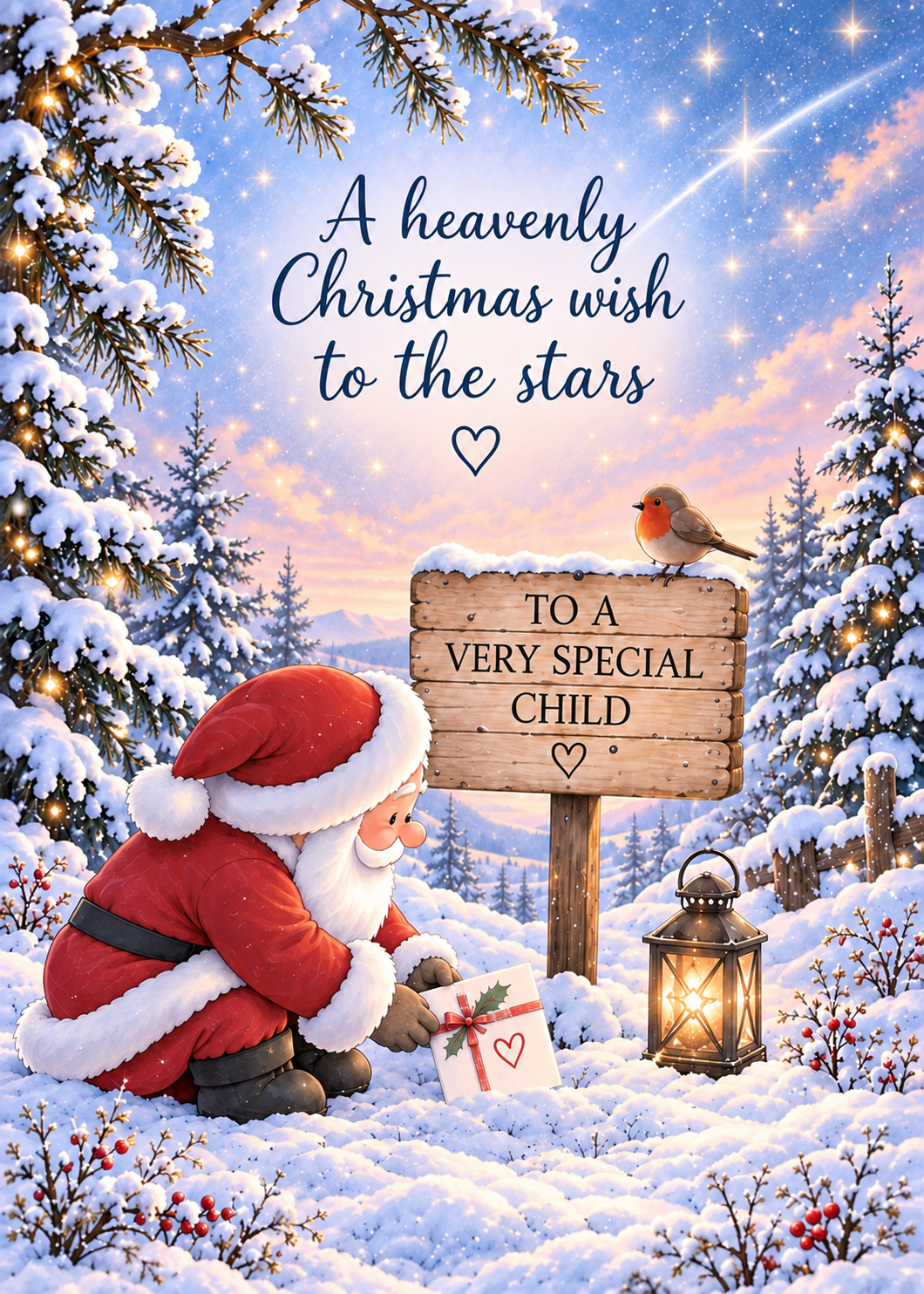 Christmas Card for a Child in Heaven – Heavenly Christmas Wish