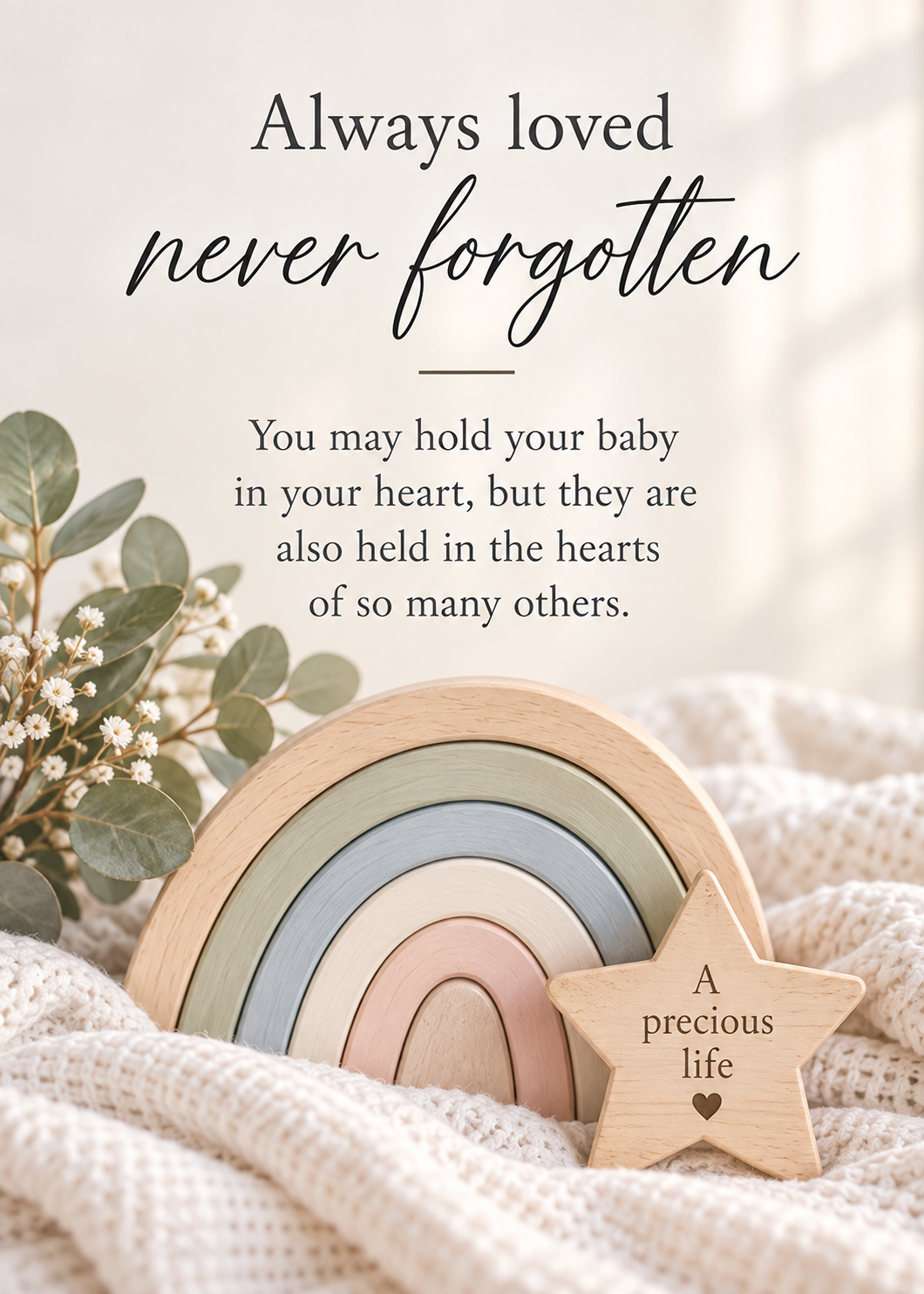 Baby Loss Card – Always Loved, Never Forgotten