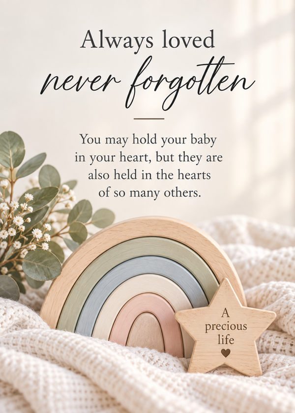 Baby Loss Card – Always Loved, Never Forgotten