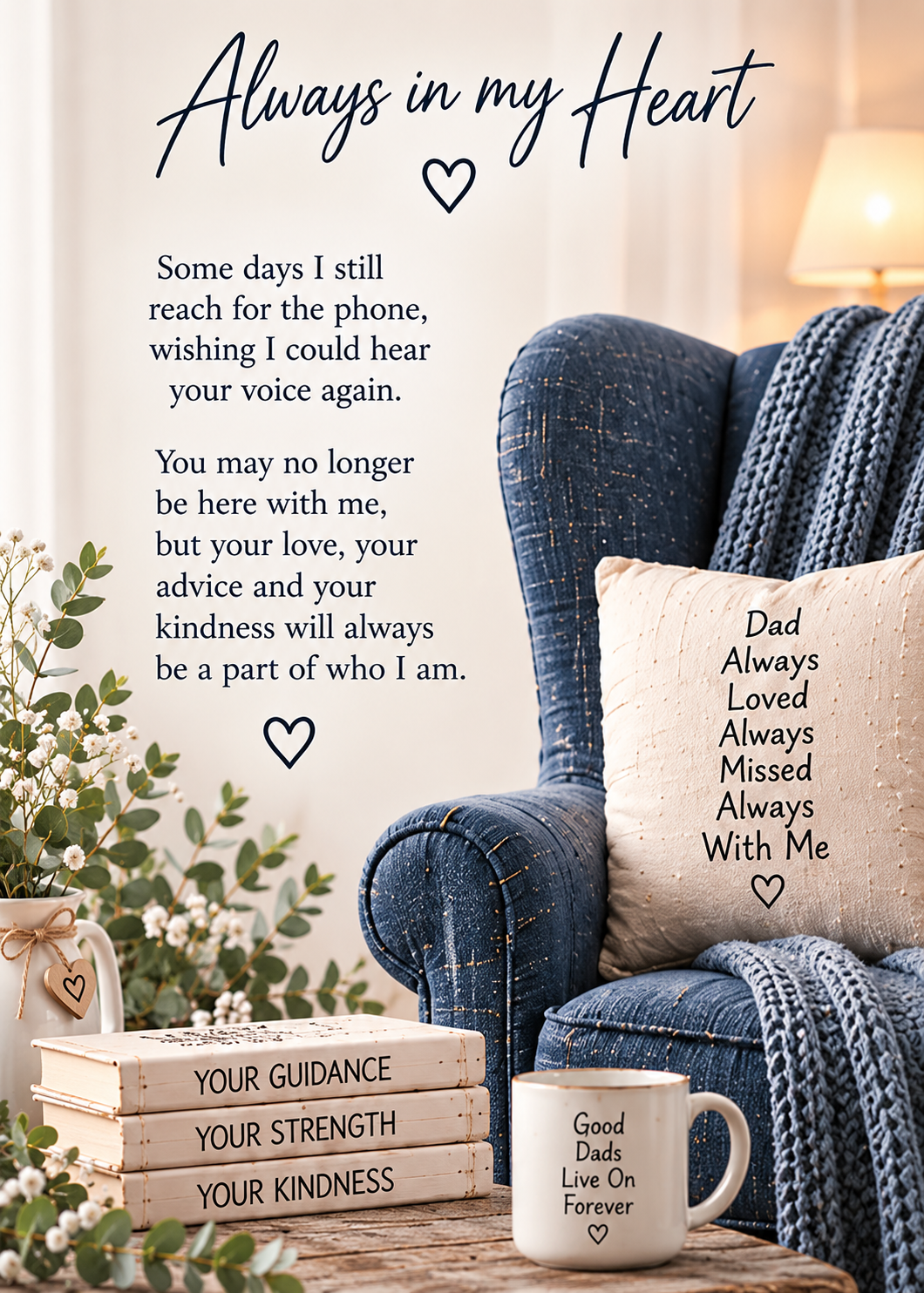 Forever Remembered Sympathy Card – Lantern