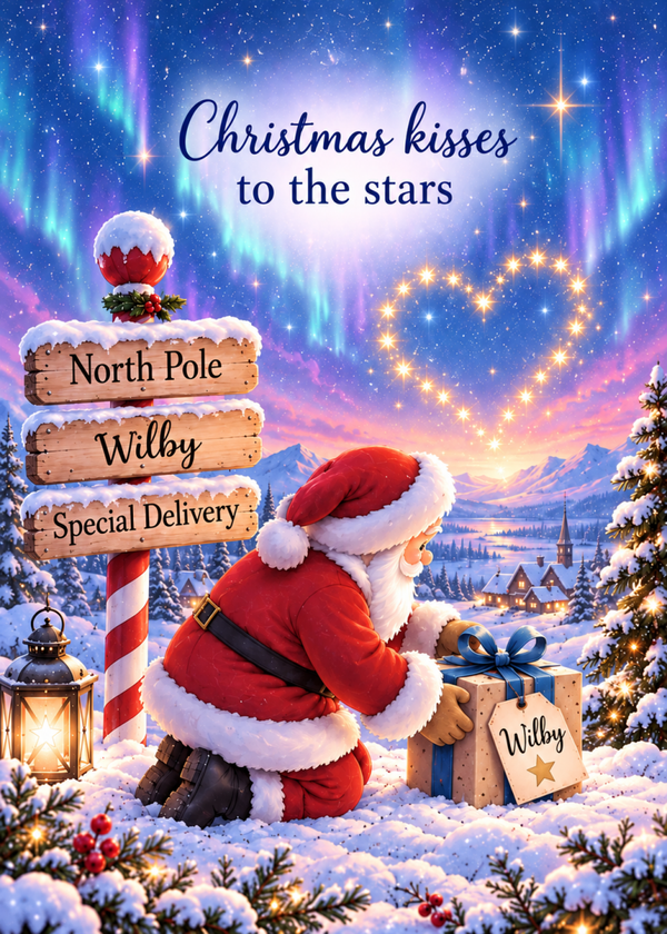 Personalised Christmas Card – Santa’s Delivery