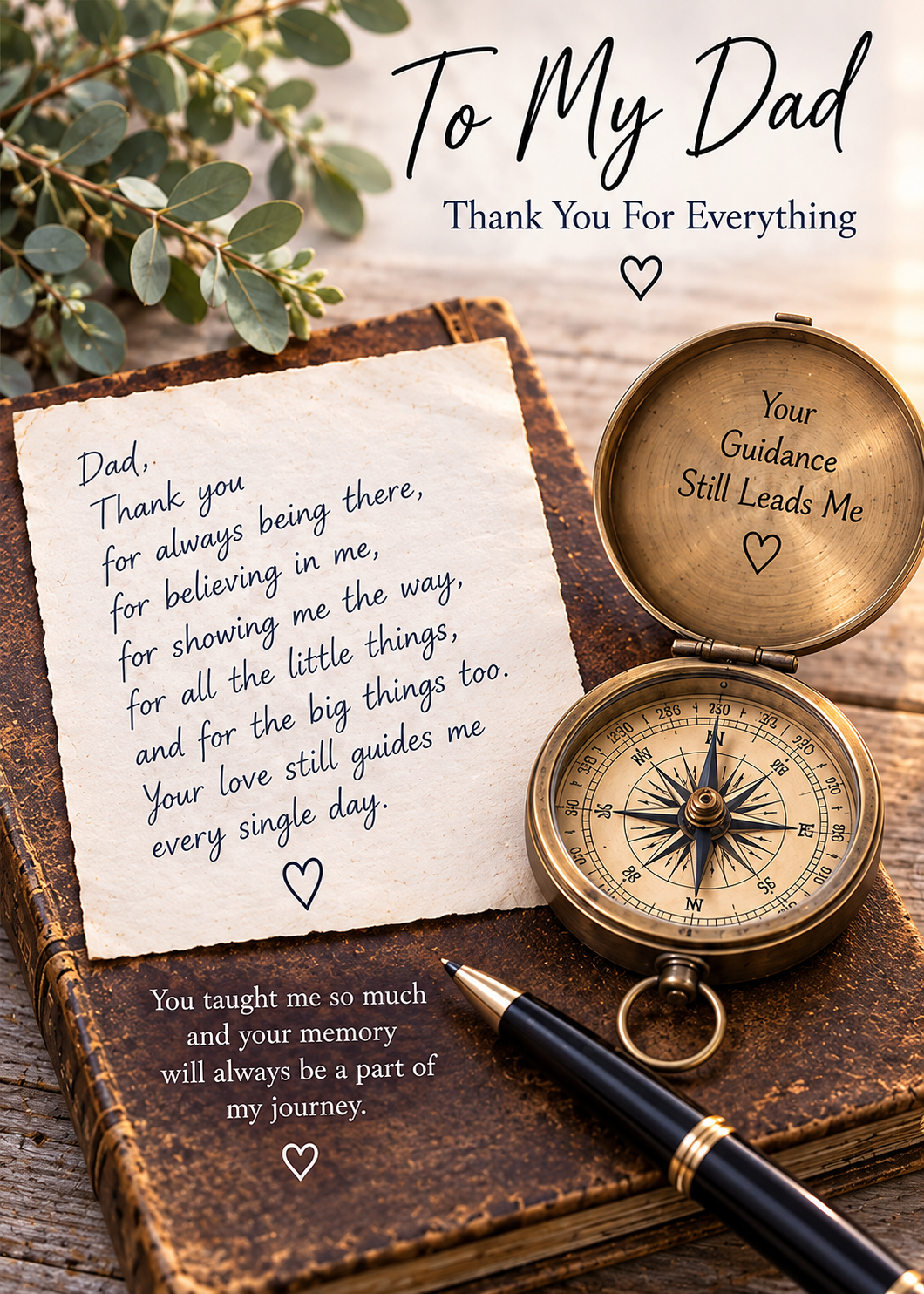 Sympathy Card for Dad – Part of My Story