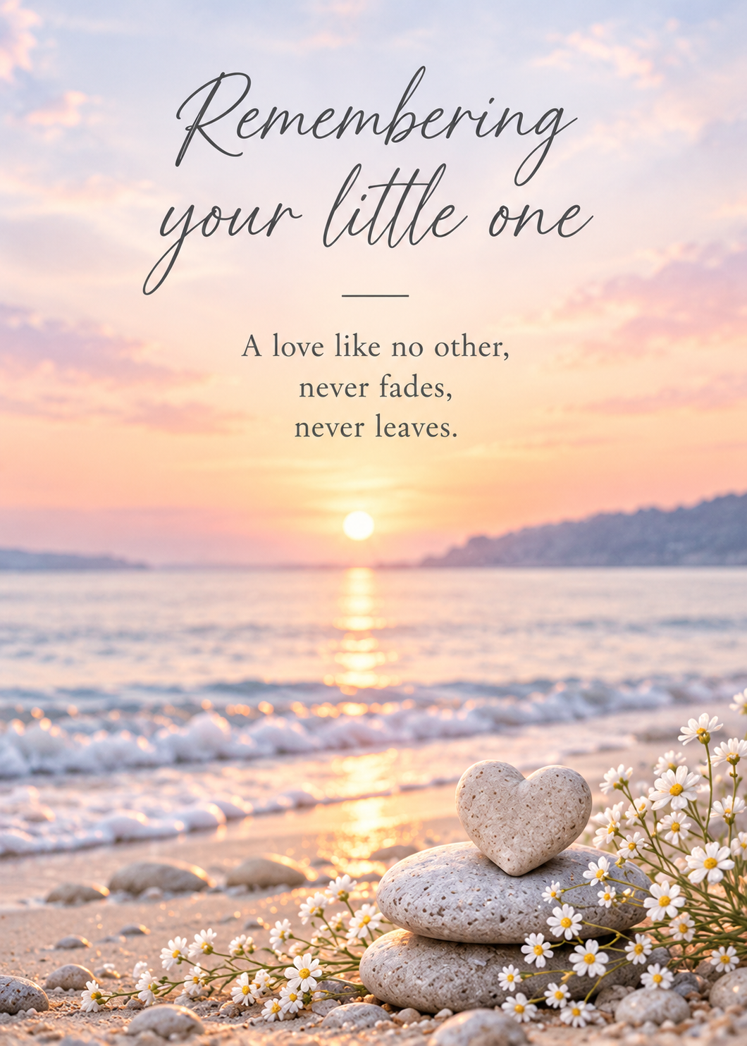 Baby Loss Card – Remembering Your Little One by the Sea