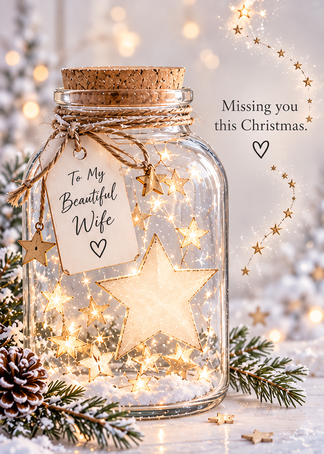 Christmas Card for Wife in Heaven – Memory Jar