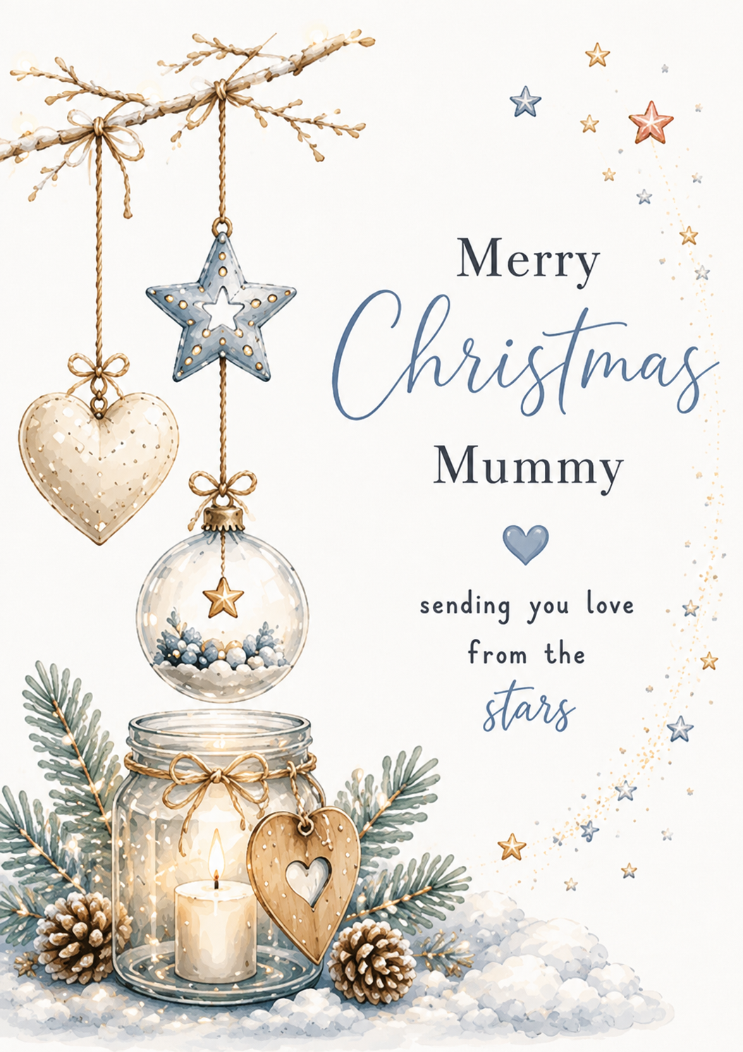 Merry Christmas Mummy – Sending Love From the Stars Card