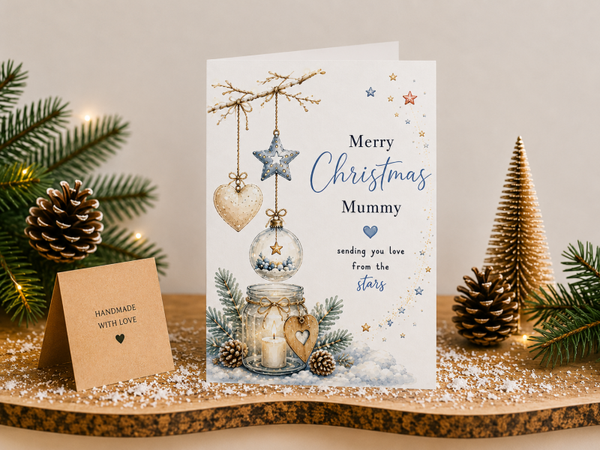 Merry Christmas Mummy – Teddy Bear Love From the Stars Card