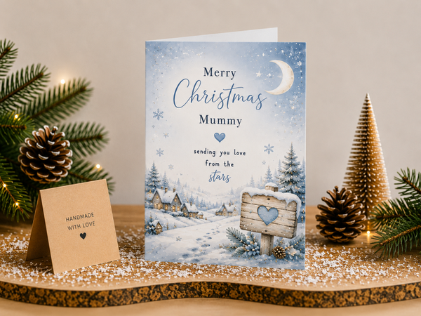 Merry Christmas Mummy – Blue Love From the Stars Card