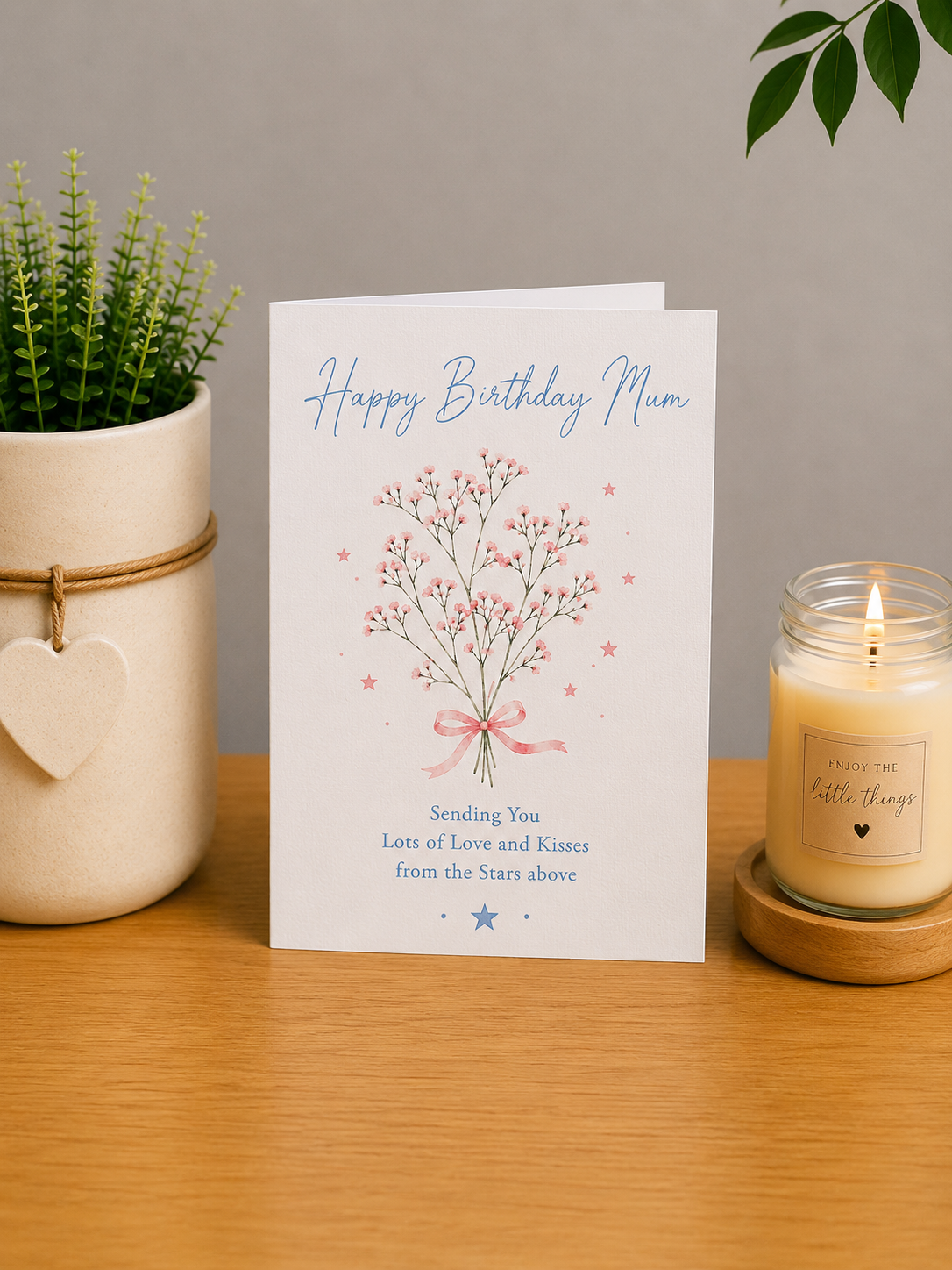 Birthday Card for Mummy – Flowers from the Stars