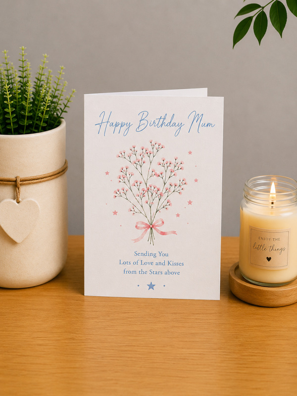 Birthday Card for Mummy – Flowers from the Stars