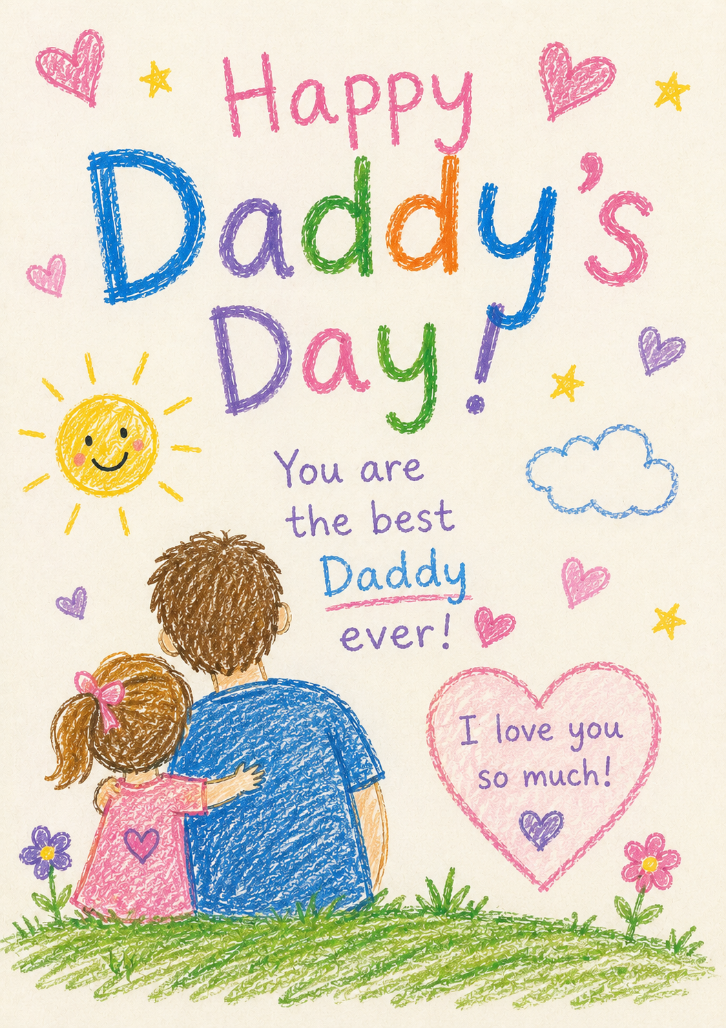 Father’s Day Card for Daddy from a Daughter – Best Daddy