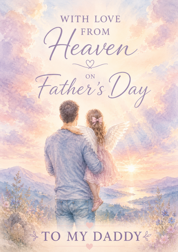 Father’s Day Card for Daddy in Heaven from a Daughter