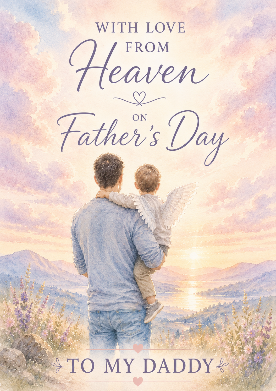Father’s Day Card for Daddy from Heaven – With Love