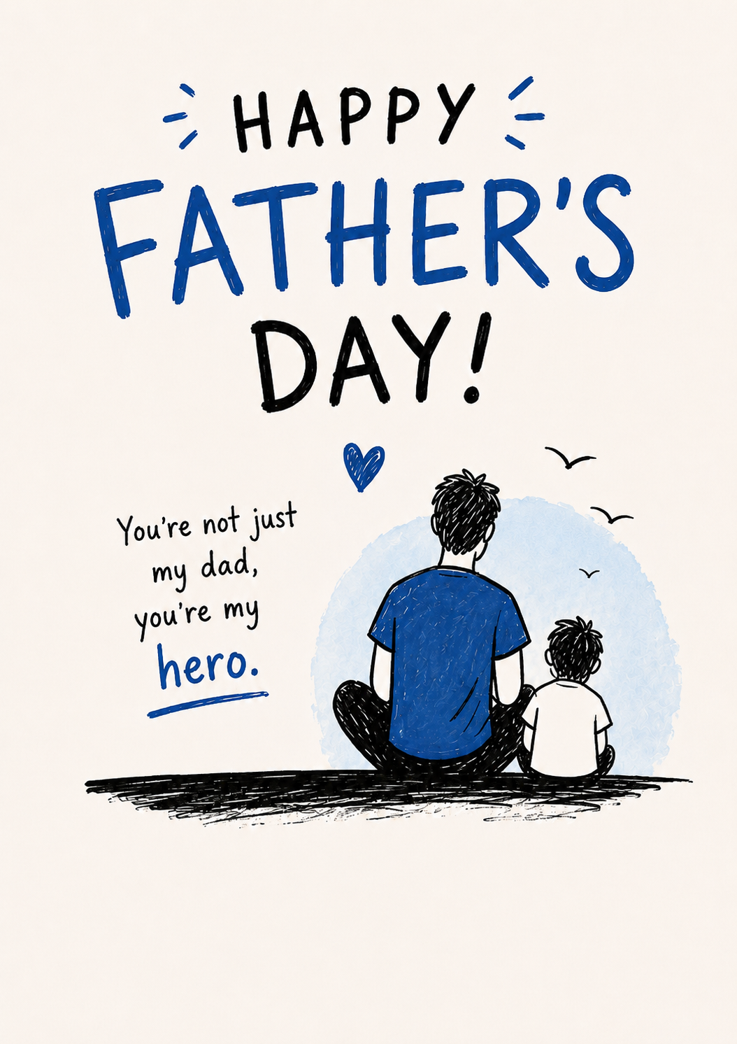 Father’s Day Card for Dad – You’re My Hero