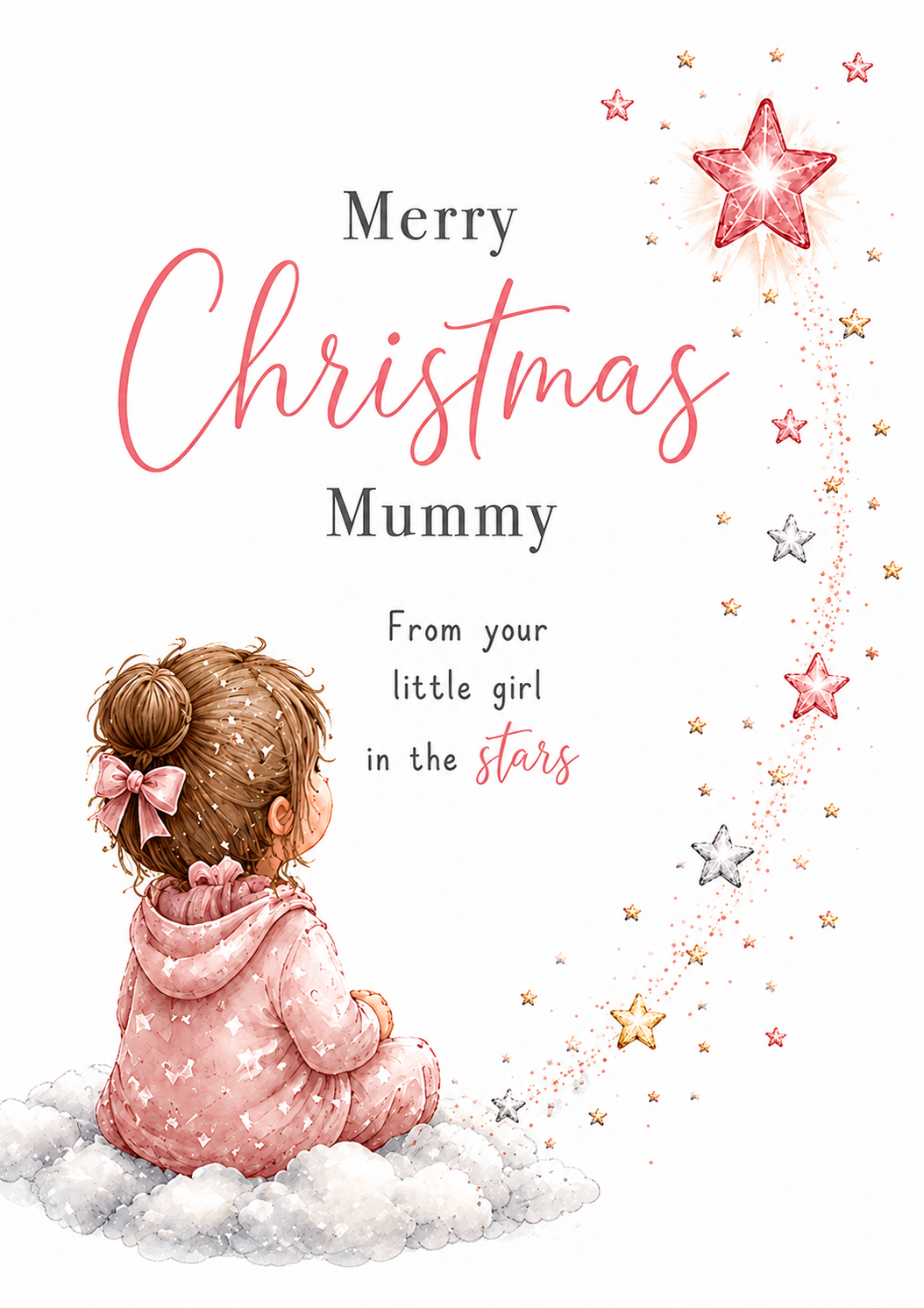 Merry Christmas Mummy – Sending Love From the Stars Card