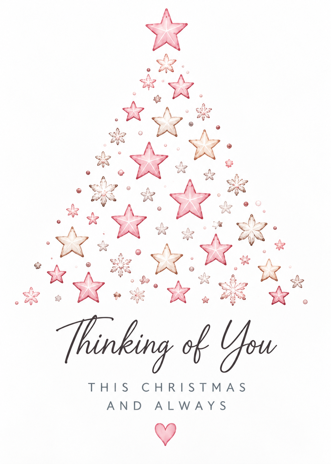 Christmas Card for Daughter in Heaven – Star Christmas Tree