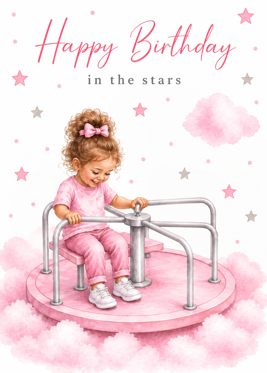 Birthday Card for Daughter – Roundabout Under the Stars